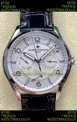 Vacheron Constantin Fiftysix Day-Date Stainless Steel White Dial Swiss Replica Watch 