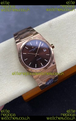 Vacheron Constantin Historiques 222 Rose Gold Brown Dial Super Clone Watch 