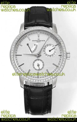 Vacheron Constantin Traditionnelle 83520 Diamonds White Dial Super Clone Watch 
