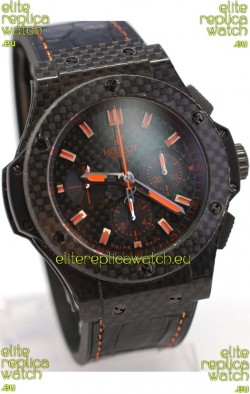 Hublot Big Bang All Carbon Swiss Replica Watch in Orange