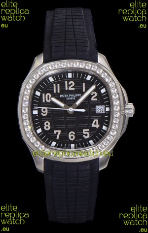 Patek Philippe Super Clone Aquanaut Stainless Steel Black Dial 38.5MM Watch 