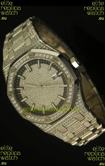 Audemars Piguet Royal Oak Diamonds Swiss Watch 