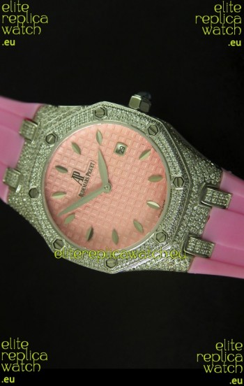 Audemars Piguet Royal Oak Ladies Watch in Pink 