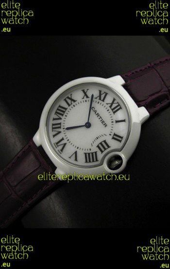 Cartier Ballon de Ladies Replica Watch in White Dial