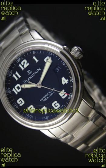 Blancpain Leman 2100 Military 100 Hours Watch in Black Dial - Original Citizen Movement