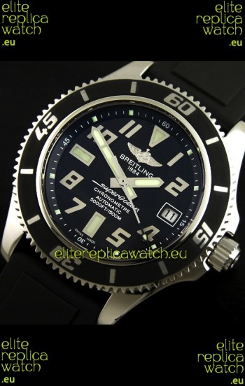 Breitling Superocean Swiss Replica Watch in Black Dial - Ultimate Mirror Replica