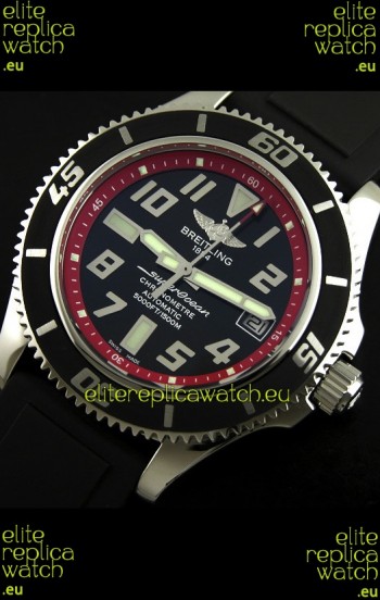 Breitling Superocean Swiss Replica Watch in Black Dial - Ultimate Mirror Replica
