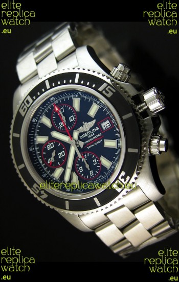Breitling SuperOcean Abyss Swiss Chronograph Replica Watch - 1:1 Mirror Replica - 44MM Red Markers