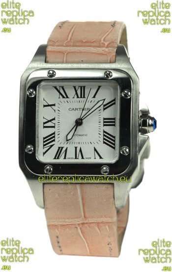 Cartier Santos 100 Mid Sized Swiss Replica Watch