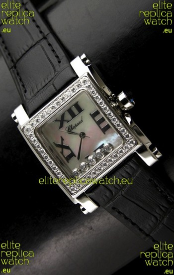 Chopard Happy Sport Swiss Replica Watch in Shell White Dial