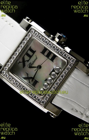 Chopard Happy Sport Swiss Replica Watch in Shell White Dial