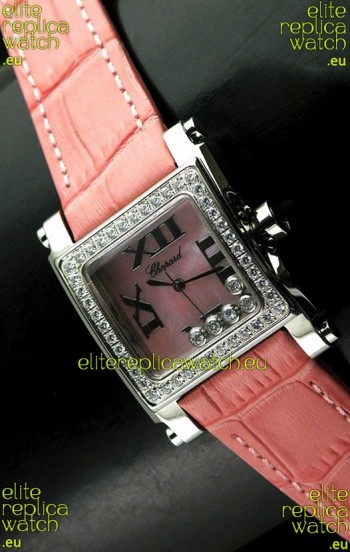 Chopard Happy Sport Swiss Replica Watch in Pink Dial