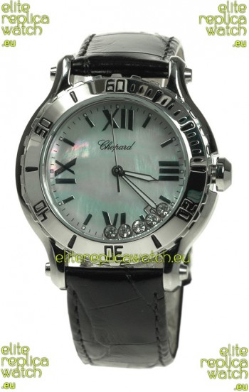 Chopard Happy Sport Ladies Japanese Watch in White Pearl Dial