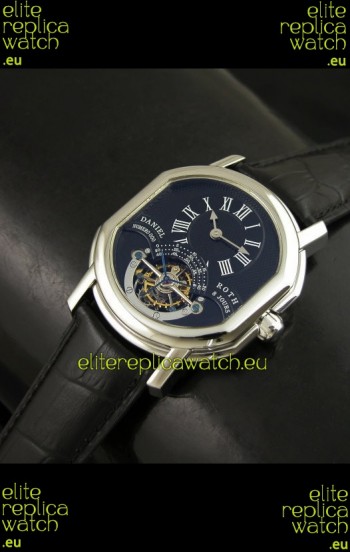 Daniel Roth Classic Tourbillon Swiss Watch in Black Dial