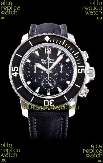 Blancpain Blancpain Fifty Fathoms Chronograph Flyback Black 1:1 Mirror Replica Watch
