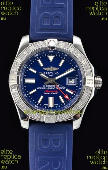 Breitling Avenger II Steel GMT Swiss Watch 1:1 Ultimate Edition - Blue Dial