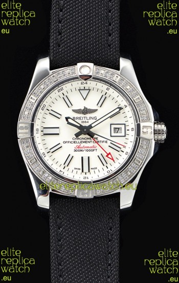 Breitling Avenger II Steel GMT Swiss Watch 1:1 Ultimate Edition - White Dial