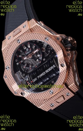 Hublot Big Bang MP-11 Power Reserve 3D Gold Carbon Replica Watch