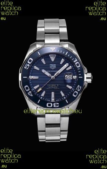 Tag Heuer Aquaracer Calibre 5 1:1 Mirror Replica Watch Blue Dial