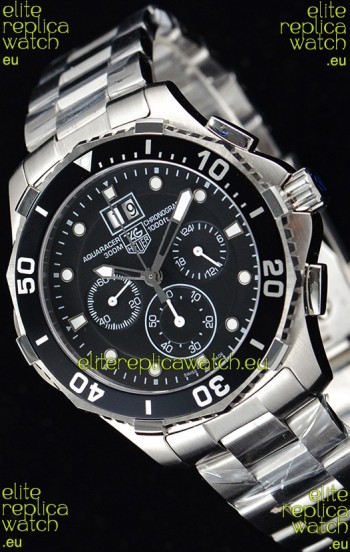 Tag Heuer Aquaracer Chronograph Swiss Quartz Black Dial Watch 