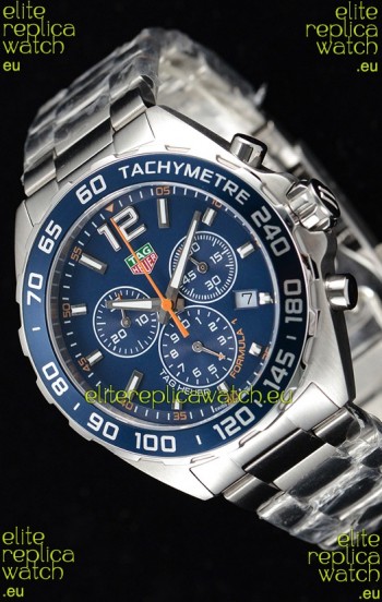 Tag Heuer Formula 1 Chronograph Swiss Quartz Replica Watch Blue Dial 