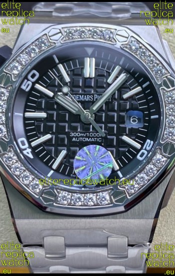 Audemars Piguet Royal Oak Offshore Diver 1:1 Mirror Swiss Replica Watch - Steel Strap