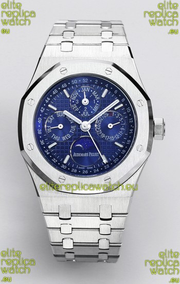 Audemars Piguet Royal Oak Perpetual Calendar Swiss Replica 904L Steel - Blue Dial 
