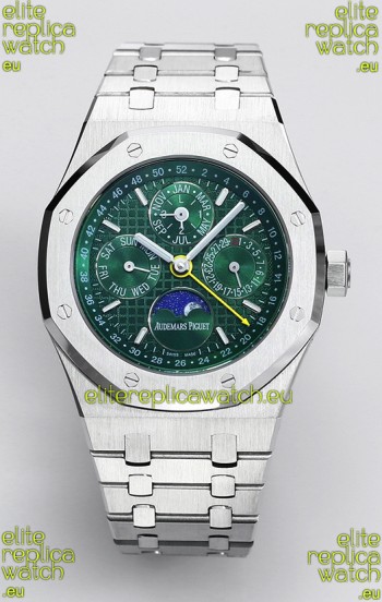 Audemars Piguet Royal Oak Perpetual Calendar Swiss Replica 904L Steel - Green Dial 