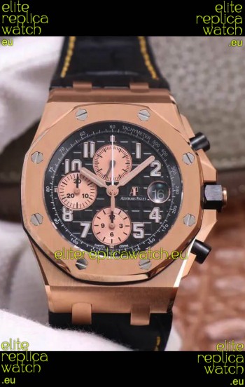 Audemars Piguet Royal Oak Offshore Chronograph Rose Gold 904L Steel 1: 1 Mirror 3126 Movement