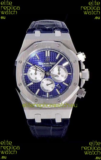 Audemars Piguet Royal Oak Chronograph Blue Dial 904L Steel 1:1 Mirror Replica