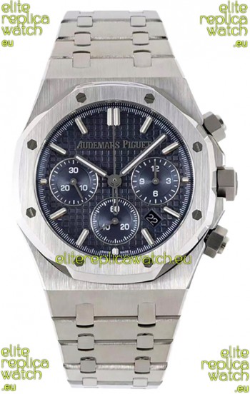 Audemars Piguet Royal Oak Chronograph 1:1 Mirror Replica - 904L Steel in Blue Dial 41MM