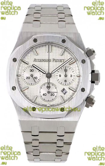 Audemars Piguet Royal Oak Chronograph 1:1 Mirror Replica - 904L Steel in White Dial 41MM