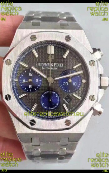 Audemars Piguet Royal Oak Chronograph Slate Grey Dial Steel Strap Swiss Replica Watch