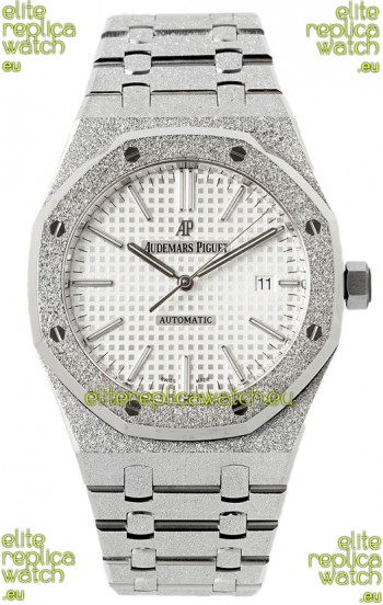 Audemars Piguet Royal Oak Frosted 37MM Self-Winding White Dial 1:1 Mirror Replica Watch