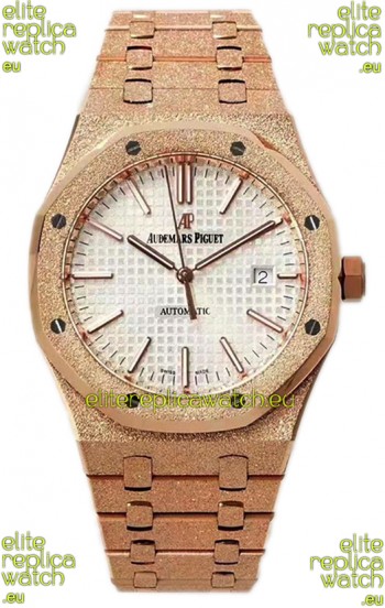 Audemars Piguet Royal Oak 37MM Frosted Casing Watch in 3120 Movement - 1:1 Mirror Replica