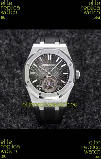 Audemars Piguet Royal Oak Tourbillon 41mm in 904L Casing - Grey Tapisserie Dial 1:1 Ultimate Replica