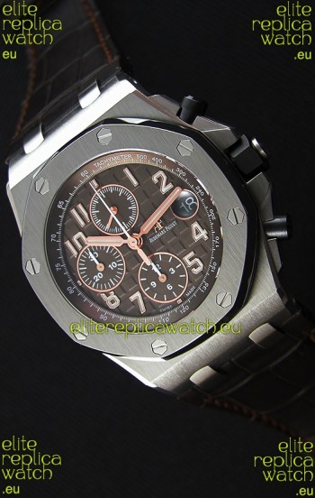 Audemars Piguet Royal Oak Offshore Brown Dial Chronograph 1:1 Mirror Replica Watch 