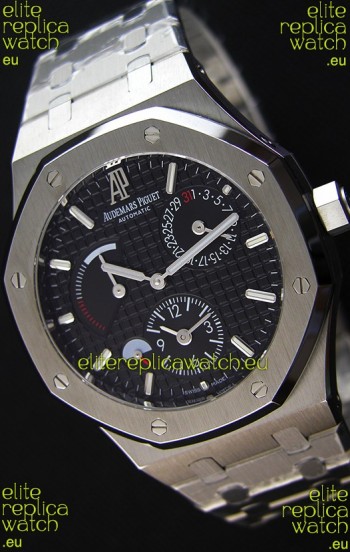 Audemars Piguet Royal Oak Dual Time Swiss Replica Watch in Black Dial