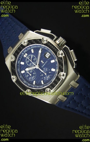Audemars Piguet Royal Oak Offshore Juan Pablo Montoya Swiss Watch 3120 Movement Blue Dial - 1:1 Mirror