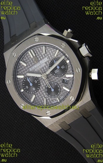Audemars Piguet Royal Oak Chronograph Slate Grey Dial Rubber Strap Swiss Replica Watch 
