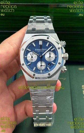 Audemars Piguet Royal Oak Chronograph Blue Dial Steel Strap Swiss Replica Watch