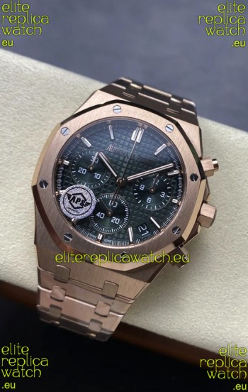 Audemars Piguet Royal Oak Super Clone - Green Dial Rose Gold Casing 41MM