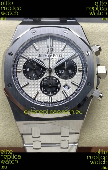 Audemars Piguet Royal Oak Chronograph White Dial Steel Strap Swiss Replica Watch