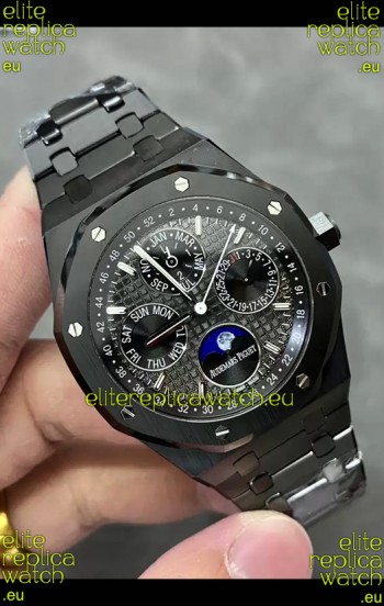 Audemars Piguet Royal Oak Perpetual Calendar Super Clone Black Ceramic Replica Watch