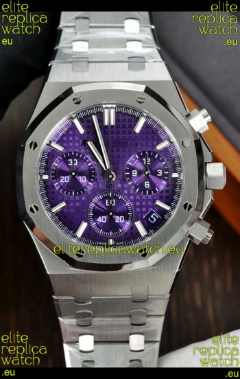 Audemars Piguet Royal Oak 26240 Purple Dial Superclone Replica Watch