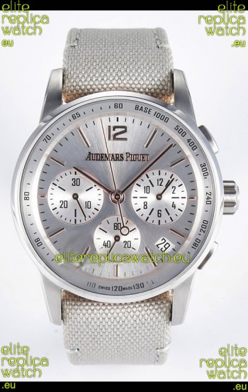 Audemars Piguet CODE 11.59 Chronograph Swiss Replica Watch in 904L Steel Silver Dial