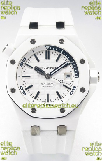 Audemars Piguet Royal Oak Offshore Ceramic Super Clone Watch White Dial Cal.3102 Movement