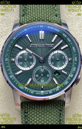 Audemars Piguet CODE 11.59 Chronograph Swiss Replica Watch in 904L Steel Green Dial