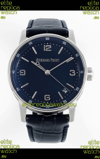 Audemars Piguet CODE 11.59 15210 Blue Dial Swiss Replica Watch in 904L Steel Casing 41MM