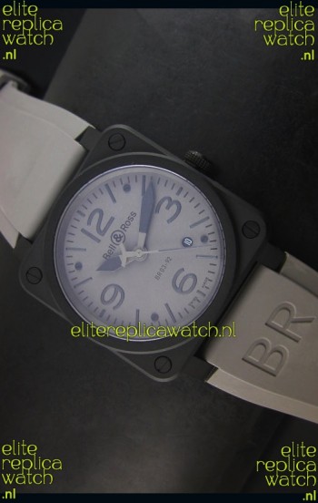 Bell & Ross BR03-92 Grey Dial Swiss Replica Watch